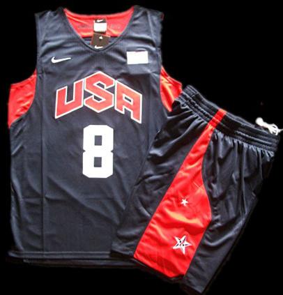 2012 USA Basketball Jersey #8 Deron Williams Blue Jersey & Shorts Suit Cheap