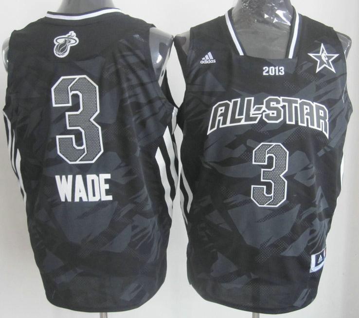 2013 All-Star Eastern Conference 3 Dwyane Wade Grey Revolution 30 Swingman NBA Jerseys Cheap