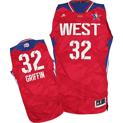2013 All-Star Western Conference 32 Blake Griffin Red Revolution 30 Swingman NBA Jerseys Cheap