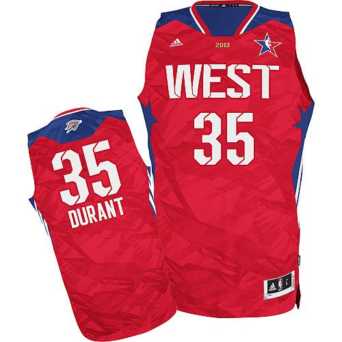 2013 All-Star Western Conference 35 Kevin Durant Red Revolution 30 Swingman NBA Jerseys Cheap