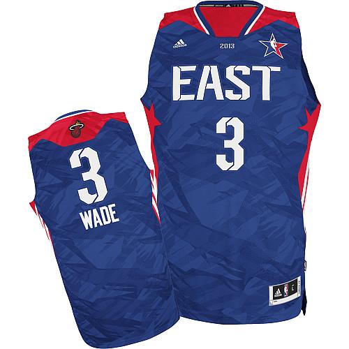 2013 All-Star Eastern Conference 3 Dwyane Wade Blue Revolution 30 Swingman NBA Jerseys Cheap
