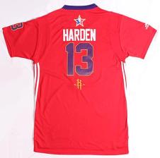 2014 NBA All Star Western Conference Houston Rockets 13 James Harden Red Revolution 30 Swingman Jerseys Cheap