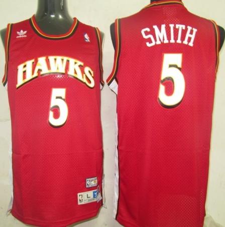 Atlanta Hawks 5 Smith Red NBA Jersey Cheap