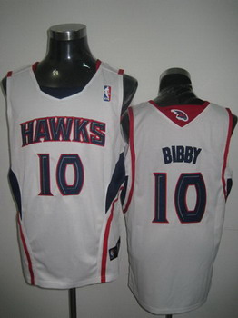 Atlanta Hawks 10 BIBBY white jerseys Cheap