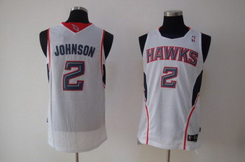 Atlanta Hawks 2 Joe Johnson white SWINGMAN Jersey