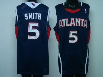 Atlanta Hawks 5 SMITH blue Jersey Cheap