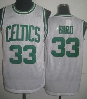 Boston Celtics 33 Larry Bird White Revolution 30 NBA Jerseys
