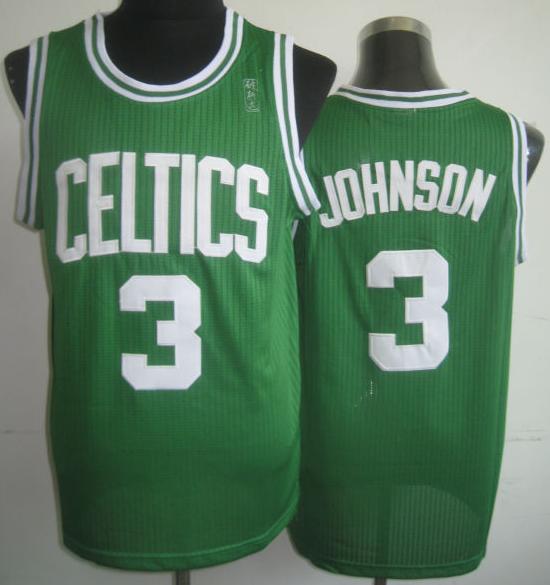 Boston Celtics 3 Dennis Johnson Green Hardwood Classics Revolution 30 NBA Jerseys Cheap