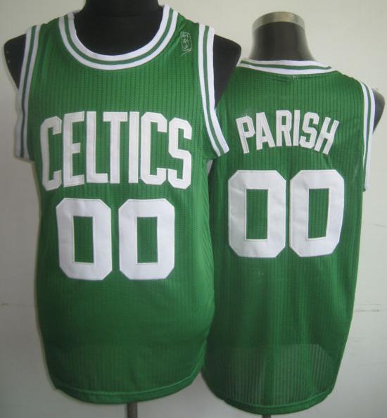 Boston Celtics 00 Robert Parish Green Hardwood Classics Revolution 30 NBA Jerseys