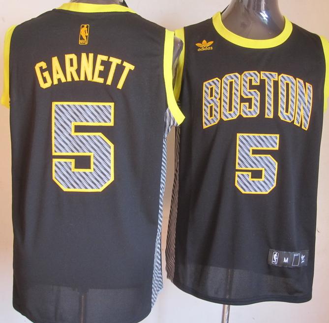 Boston Celtics 5 Kevin Garnett Electricity Fashion Revolution 30 Swingman NBA Jerseys Cheap