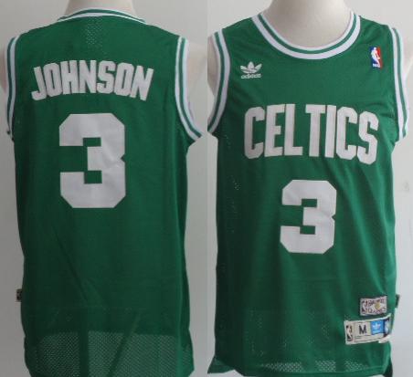 Boston Celtics #3 Dennis Johnson Green Throwback Swingman NBA Jersey