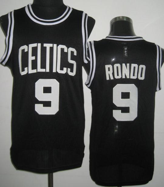 Boston Celtics 9 Rajon Rondo Black Revolution 30 NBA Jerseys Cheap