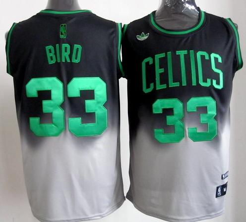 Boston Celtics 33# Larry Bird Black Grey Revolution 30 Swingman NBA Jerseys Boston Celtics 33# Larry Bird Black Grey Revolution 30 Swingman NBA Jerseys