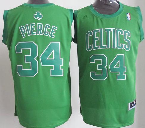 Boston Celtics 34 Paul Pierce Green Revolution 30 Swingman NBA Jersey Christmas Style Cheap