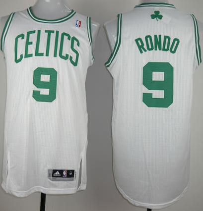 Revolution 30 Boston Celtics 9 Rajon Rondo White NBA Jersey