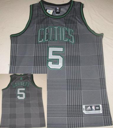 Boston Celtics 5 Garnett Black Rhythm Fashion Jersey Cheap