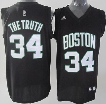 Boston Celtics 34 The Truth Black (White Number) Cheap