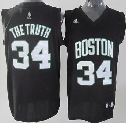 Boston Celtics 34 The Truth Black (White Number)