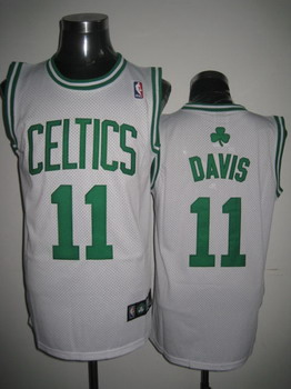 Boston Celtics 11 Davis White Jerseys