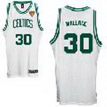 Boston Celtics 30 Rasheed Wallace White Jersey with 2010 Finals Cheap