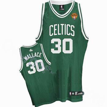 Boston Celtics 30 Rasheed Wallace Green White Number Jersey with 2010 Finals Cheap