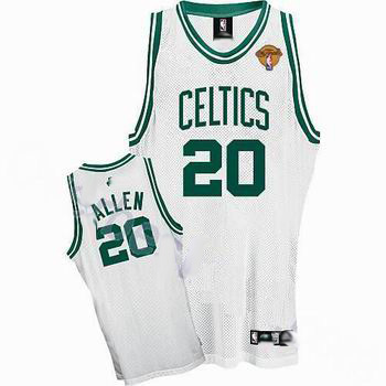 Boston Celtics 20 Ray Allen White Jersey with 2010 Finals Jersey Cheap