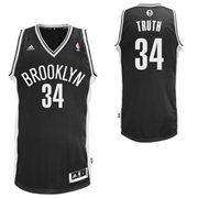 Brooklyn Nets 34 Paul Pierce Truth Nickname Black Swingman NBA Jerseys Cheap