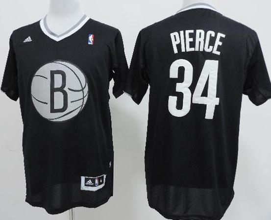 Brooklyn Nets 34 Paul Pierce Black Black Revolution 30 Swingman NBA Jersey 2013 Christmas Style Cheap