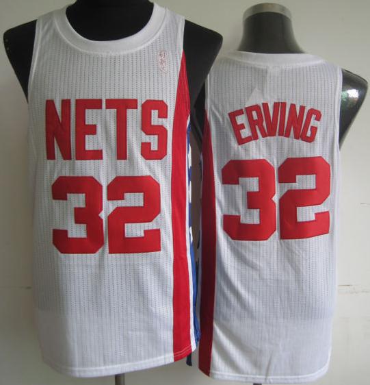 New Jersey Nets 32 Julius Erving White ABA Hardwood Classic Revolution 30 NBA Jerseys