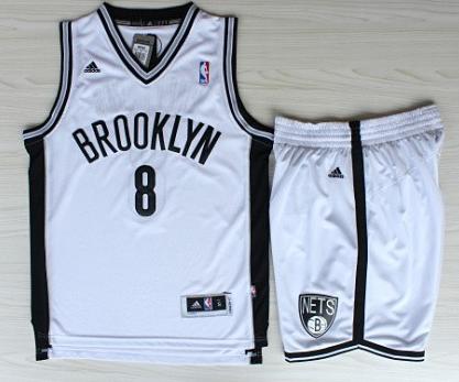 Brooklyn Nets 8 Deron Williams White Revolution 30 Swingman Jerseys Shorts NBA Suits Cheap