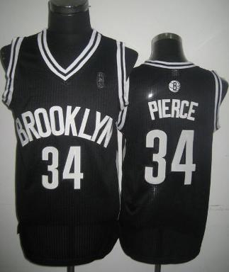 Brooklyn Nets 34 Paul Pierce Black Revolution 30 NBA Jerseys Cheap