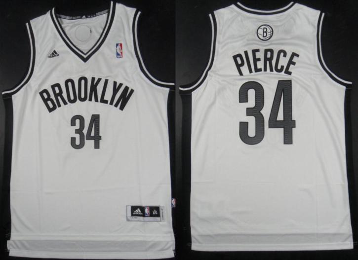 Brooklyn Nets 34 Paul Pierce White Revolution 30 Swingman NBA Jerseys Cheap