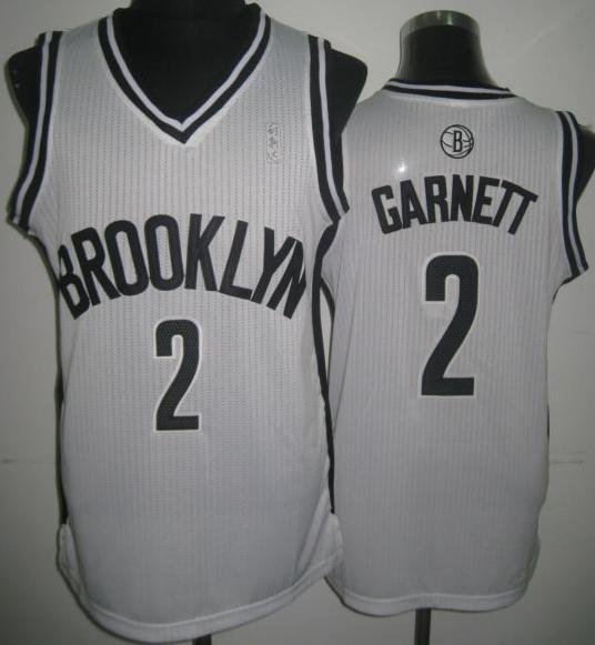 Brooklyn Nets 2 Kevin Garnett White Revolution 30 NBA Jerseys Cheap