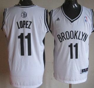 Brooklyn Nets 11 Brook Lopez White Revolution 30 Swingman NBA Jersey Cheap