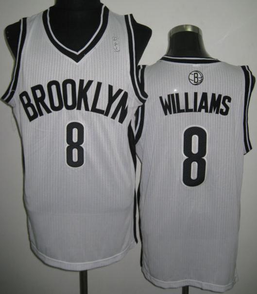 Brooklyn Nets 8 Deron Williams White Revolution 30 NBA Jerseys