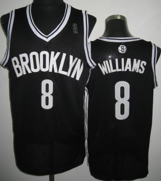 Brooklyn Nets 8 Deron Williams Black Revolution 30 NBA Jerseys
