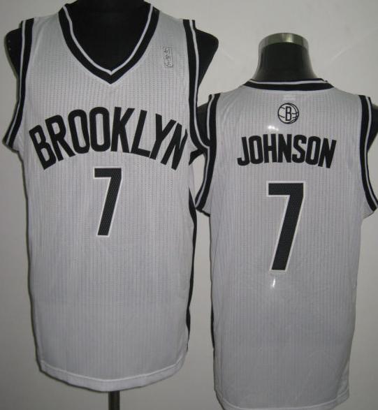 Brooklyn Nets 7 Joe Johnson White Revolution 30 NBA Jerseys Cheap