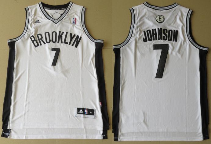 Brooklyn Nets 7 Joe Johnson White Revolution 30 Swingman NBA Jerseys