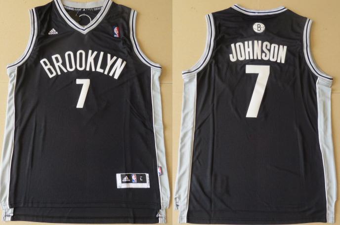 Brooklyn Nets 7 Joe Johnson Black Revolution 30 Swingman NBA Jerseys Cheap