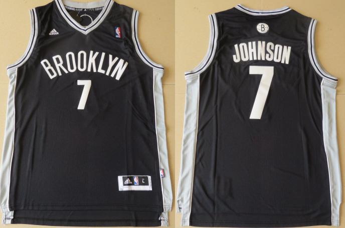 Brooklyn Nets 7 Joe Johnson Black Revolution 30 Swingman NBA Jerseys