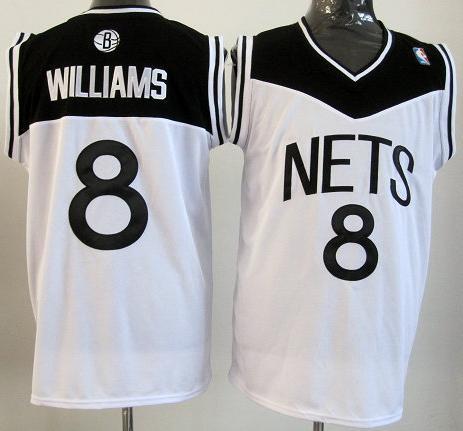 Brooklyn Nets 8 Deron Williams White NBA Jerseys Cheap