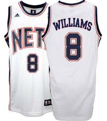 New Jersey Nets 8 Terrence Williams White Jersey Cheap