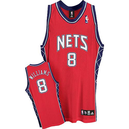 New Jersey Nets 8 Terrence Williams Red Jersey Cheap