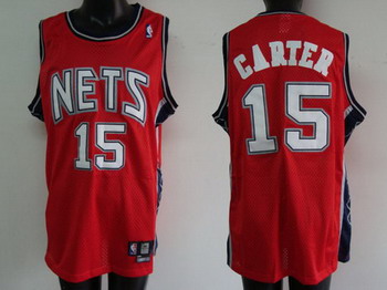 New Jersey NETS 15 CARTER red jerseys Cheap