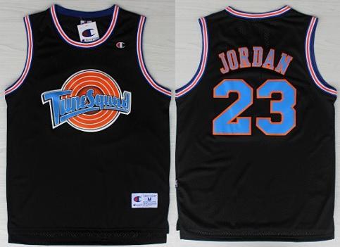 23 Michael Jordan Space Jam Tune Squad Limited Edition Black Basketball Jerseys