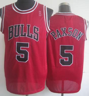 Chicago Bulls 5 John Paxson Red Hardwood Classics Revolution 30 NBA Jerseys