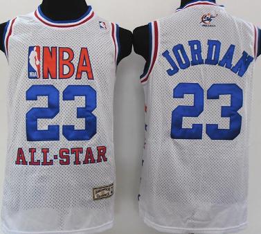 Chicago Bulls 23 Michael Jordan 2003 All Star White Throwback NBA Jersey Cheap
