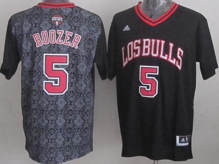 Chicago Bulls 5 Carlos Boozer 2014 Latin Nights Black Swingman NBA Jerseys