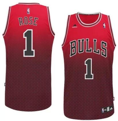 Chicago Bulls 1 Derrick Rose Red Drift Fashion NBA Jersey Cheap