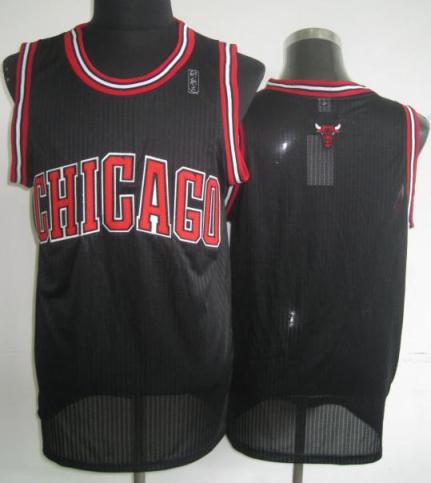 Chicago Bulls Blank Black Revolution 30 NBA Jerseys